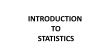 Lecture on Introduction to Statistics