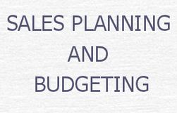 Lecture on Sales Planning and Budget