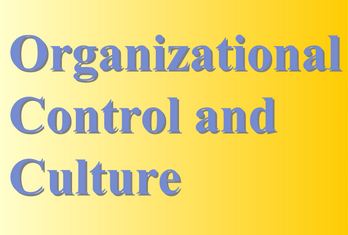 Organizational Control and Culture