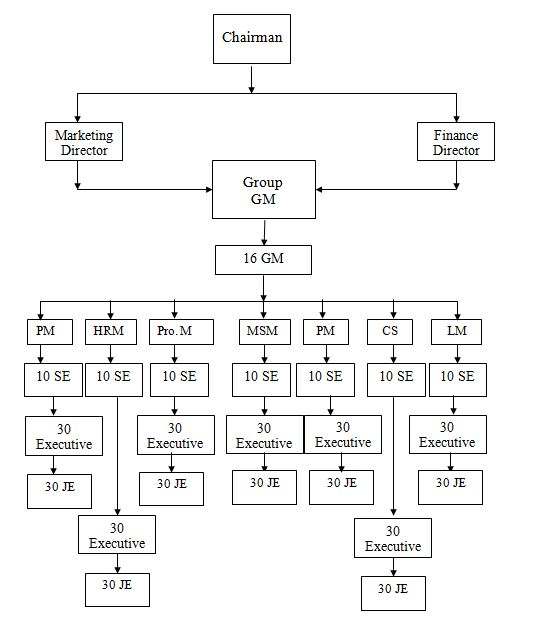 Organizational Structure of Shamsul Alamin Group