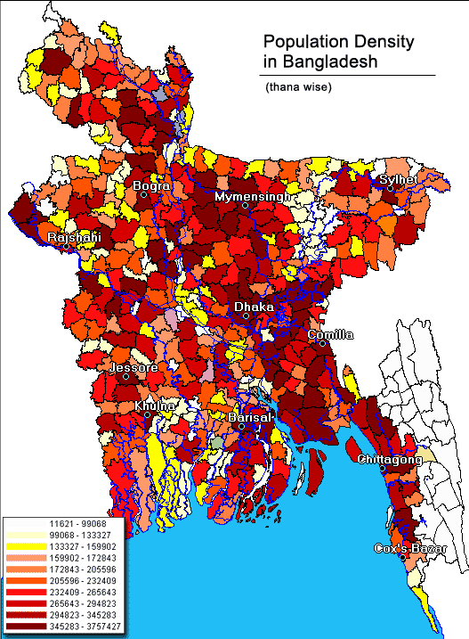 Report on Population growth in Bangladesh