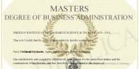 Report on Master’s of Business Administration