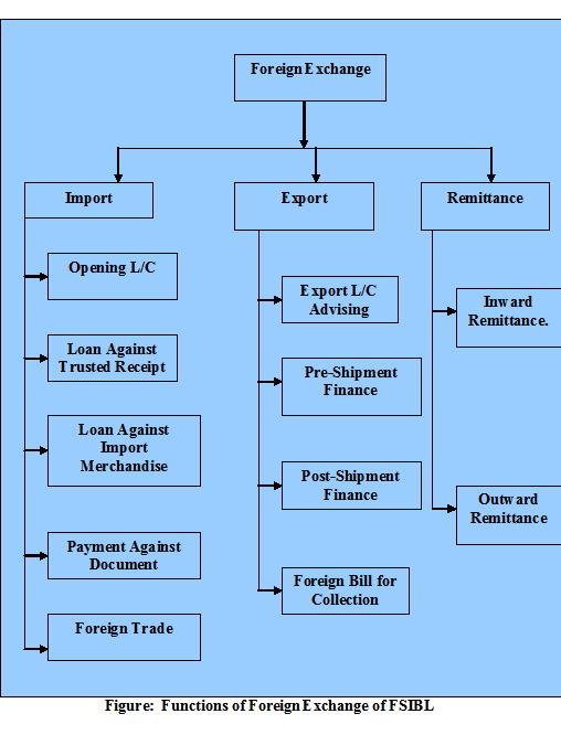 Functions of Foreign Exchange of FSIBL