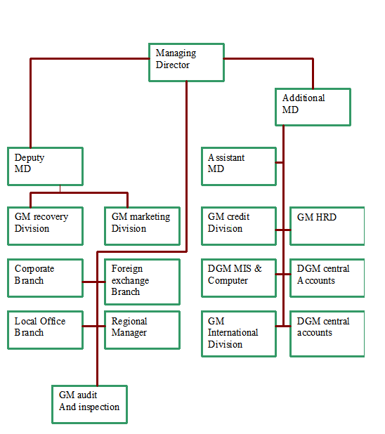 Organogram of UBL