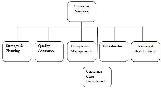 Company Structure of Customer Service