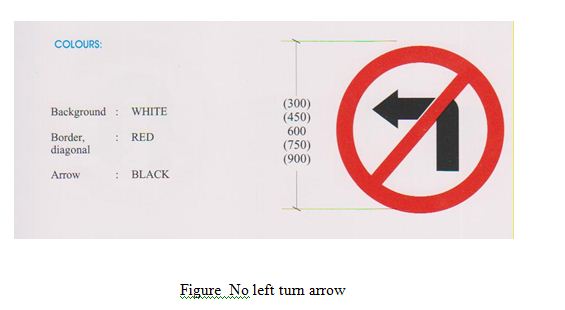 No left turn arrow