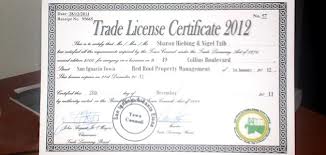 Application for Trade License
