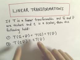 Define and Discuss on Linear Transformations