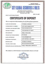 Define and Discuss on Certificate of Deposit