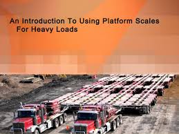 Using Platform Scales For Heavy Loads
