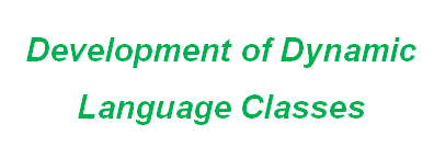 Development of Dynamic Language Classes