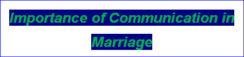 Importance of Communication in Marriage
