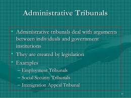Establishment of Administrative Tribunals
