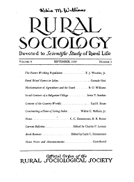 Rural Sociology