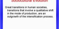 Socio Cultural Evolution
