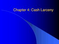 Cash Larceny