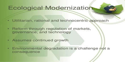 research on ecological modernization has