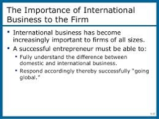 Importance of International Business