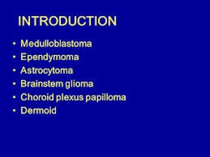 Introduction to Medulloblastoma