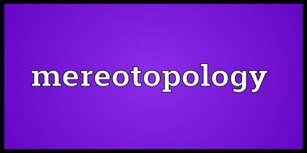 Mereotopology