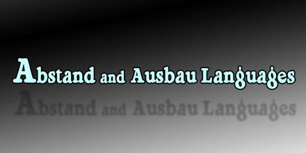 Abstand and Ausbau Languages