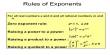 Rules for Rational Exponents