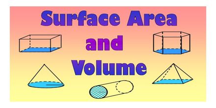 Lecture on Surface Area and Volume