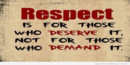 Presentation on Respect Quote