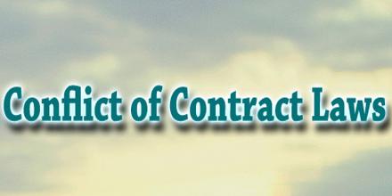 Conflict of Contract Laws
