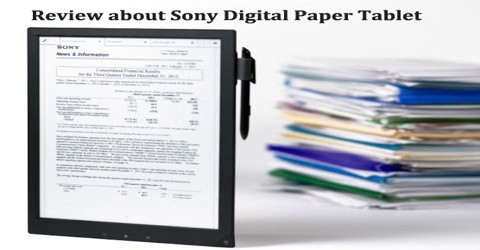 Review about Sony Digital Paper Tablet