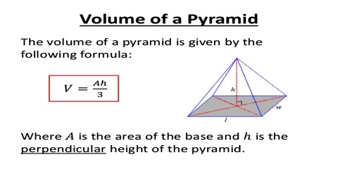 triangle volume calculation formula