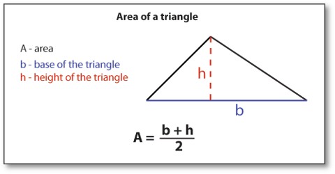 find the area of the triangle