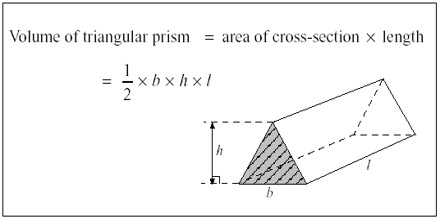 formula of volume of triangular prism