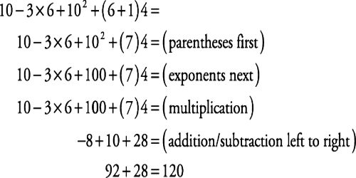 order of operations assignment