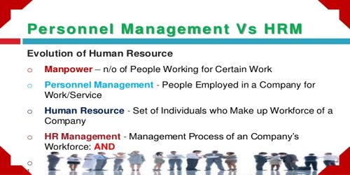 Personnel Management vs Human Resources Management