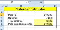 Calculation of Sales Tax
