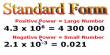 Comparing Scientific and Standard Notation Numbers