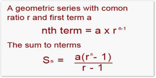 Geometric Progression Formula Assignment Point