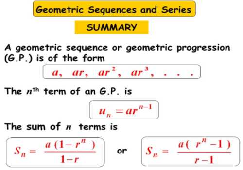 Geometric Progression Meaning In English