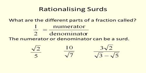 Rationalization Of Surds Assignment Point