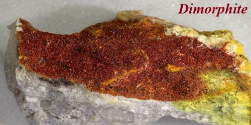 Dimorphite: Properties and Occurrences
