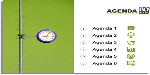 What is Presentation Agenda?