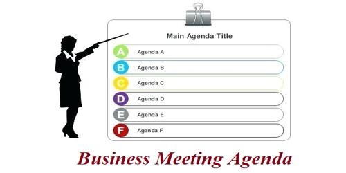 Sample Business Meeting Agenda Format