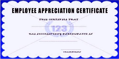 Sample Employee Appreciation Letter Format