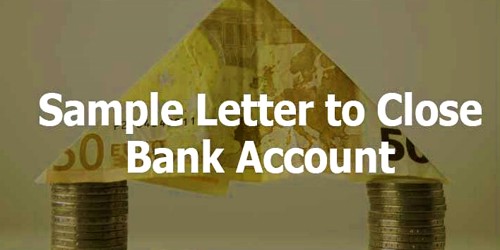Sample Personal Account Closing Application to Bank Manager