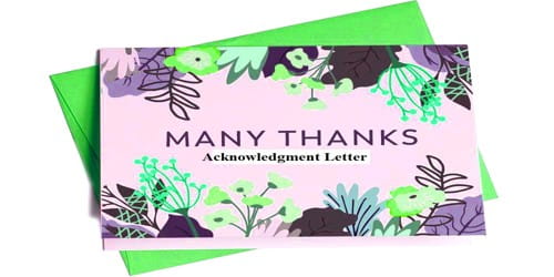 Sample Acknowledgment Letter to Wedding Invitation