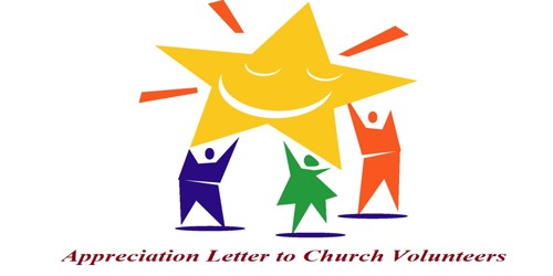 Sample Appreciation Letter to Church Volunteers