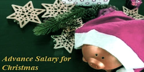 Request Application for Advance Salary for Celebrate Christmas