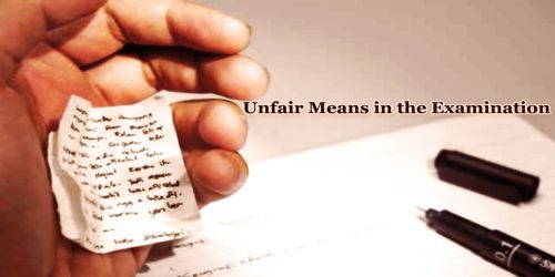 Unfair Means in the Examination