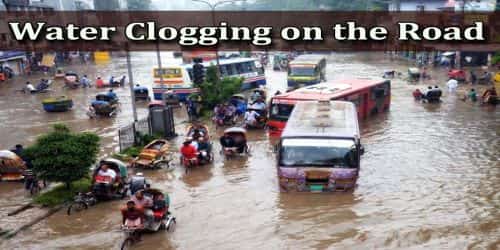 Water Clogging on the Road